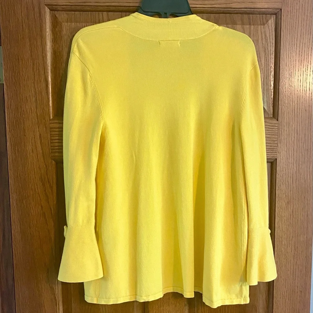 Alfani Women's Vibrant Yellow Cardigan - Picture 2 of 7